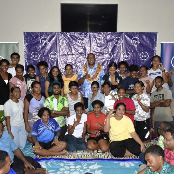 College-of-Agriculture-Fisheries-and-Forestry-CAFF-Dean-Dr-Kaliova-Ravuiwasa-with-student-from-the-College-at-this-traditional-welcome-ceremony-1