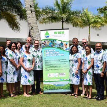 Dr Donald Wilson (standing front-3rd right) with participants of the WISH mid-term review workshop.