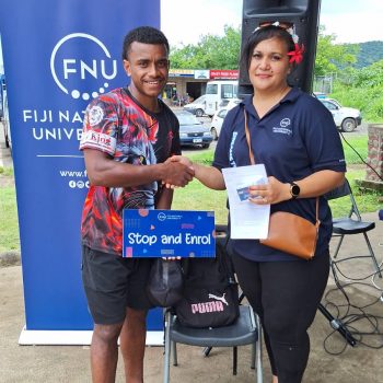 Netani Vuatalevu at the FNU Rakiraki Roadshow