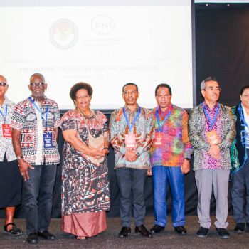 Representatives of the Fiji National University and Cenderawasih University