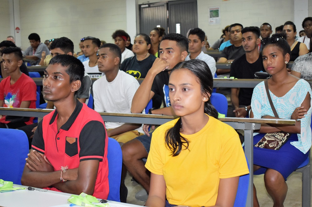 Students turned in large numbers to attend the Orientation session at FNU's College of Business, Hospitality and Tourism Studies