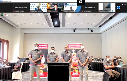 A team from the Future Farms Limited during the presentation at the Team Excellence Competition.
