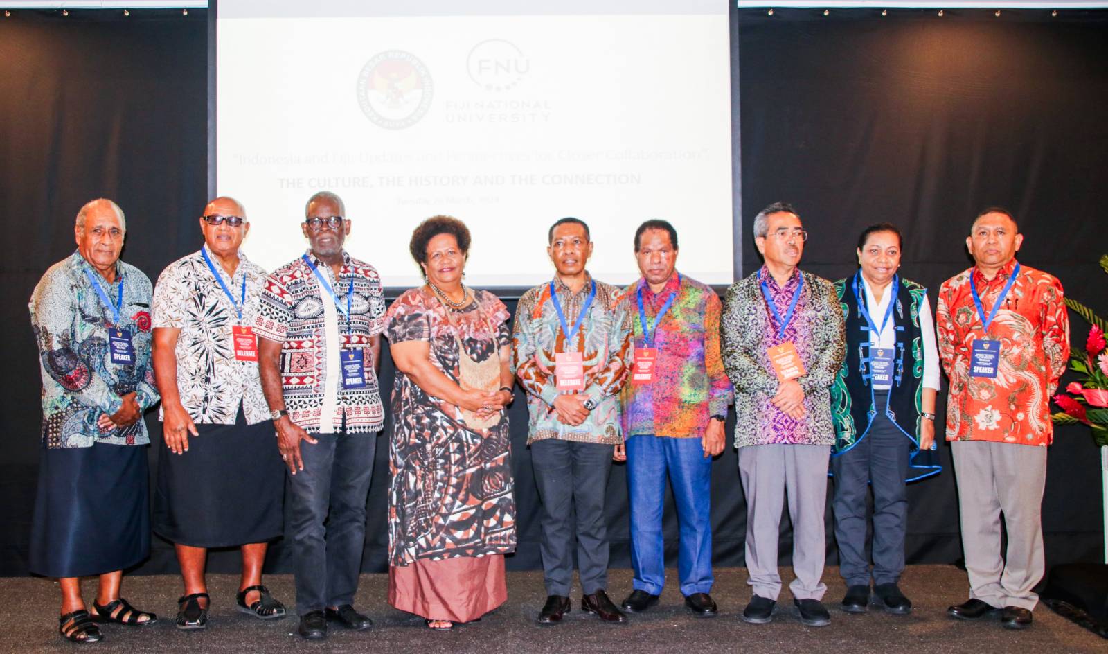 Representatives of the Fiji National University and Cenderawasih University