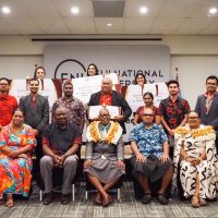 Awards winners at the Fiji National University’s (FNU) Vice-Chancellor’s Research Excellence Awards 2024 at the Holiday Inn in Suva on Thursday, 24 April 2024.