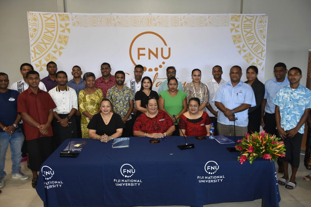 FNU Students and Staff at the MoU Signing earlier today