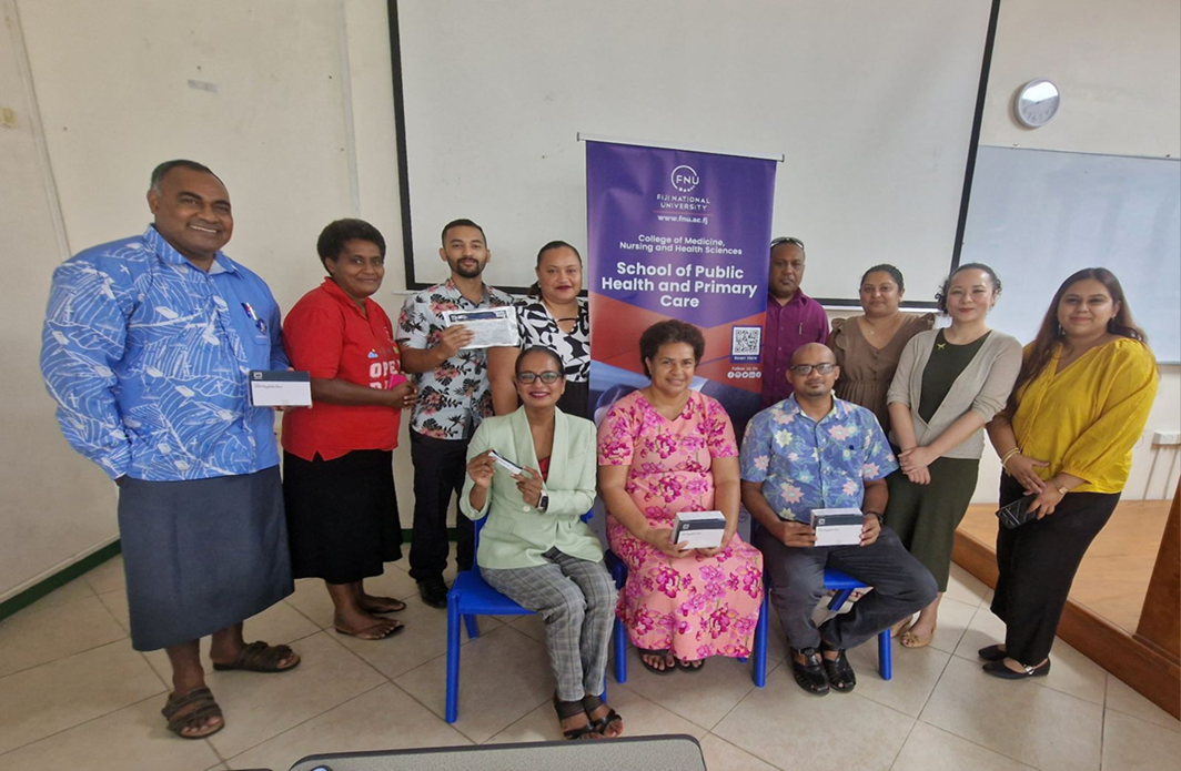 Fiji National University (FNU) established University Technical Action Group (U-TAG) group comprised with faculty experts, clinicians, laboratory scientists, nurses, researchers, volunteer staff, and student representatives, with Dr Torika Tamani serving as Chair, and Atlesh Nand as Secretary of the lead team.