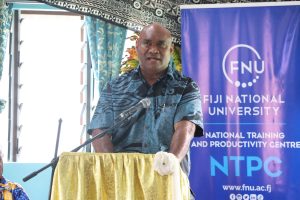 FNU's Pro Vice Chancellor TVET Pasifika & NTPC, Dr Isimeli Tagicakiverata
