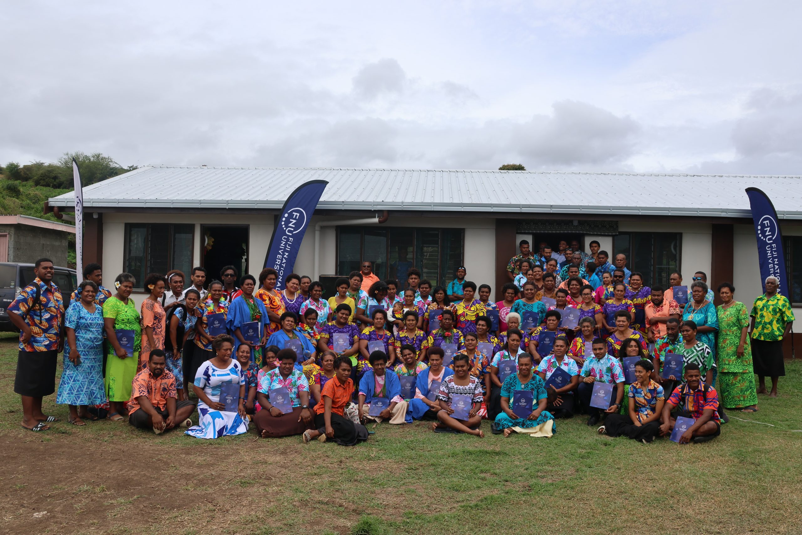 Some of the graduates after receiving their certificates