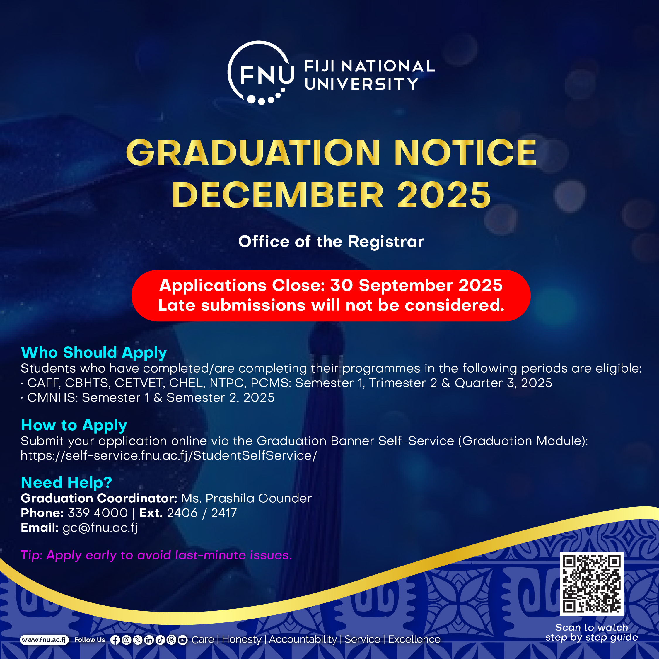 Graduation Notice