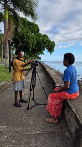 Students from FNU’s School of Creative Arts hit the street of Suva to shoot their short films. 