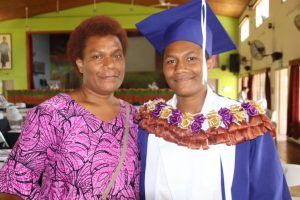 Camari Qasiwale with her mother, Laite Tinai