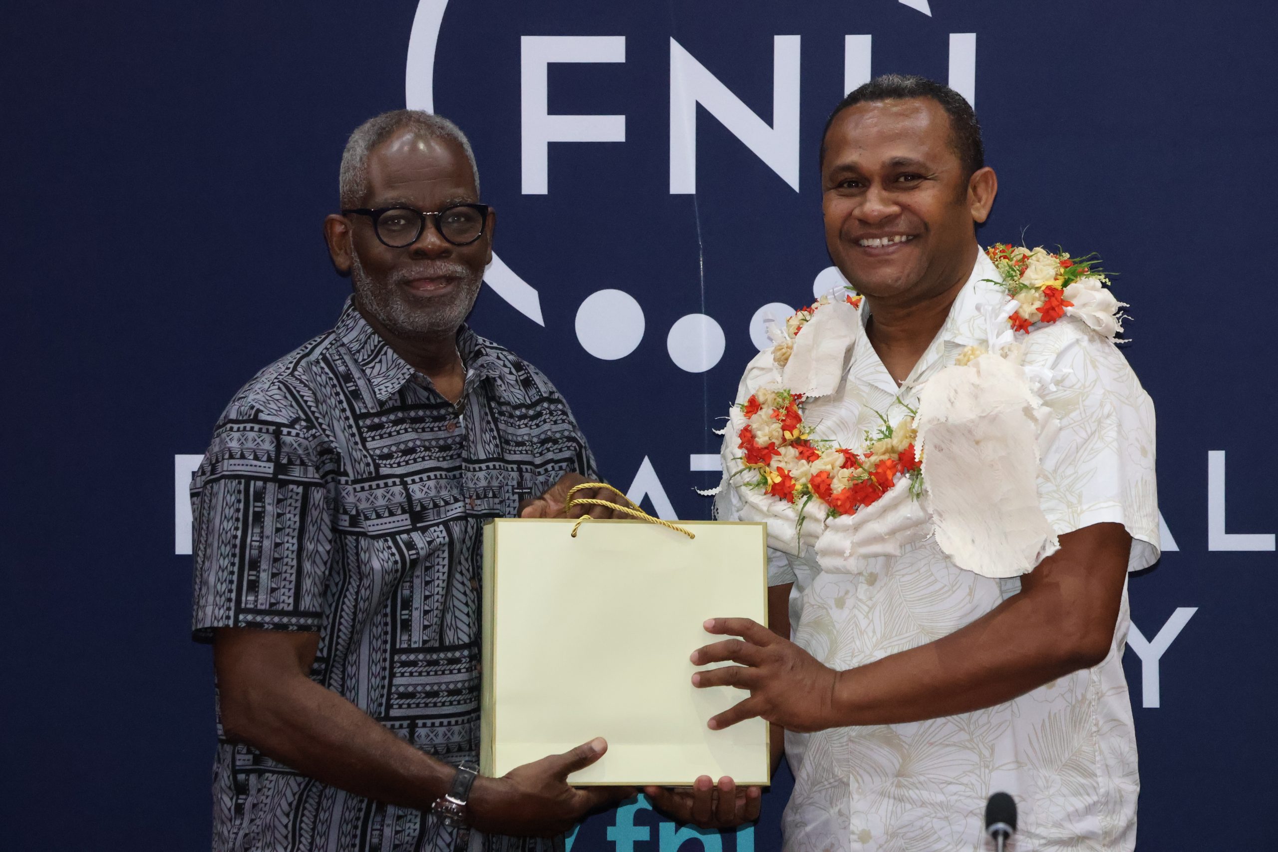 FNU Dean Centre for Graduate Studies welcomes the new Director for the Division of Estates and Facilities, Mr Tuiloma.