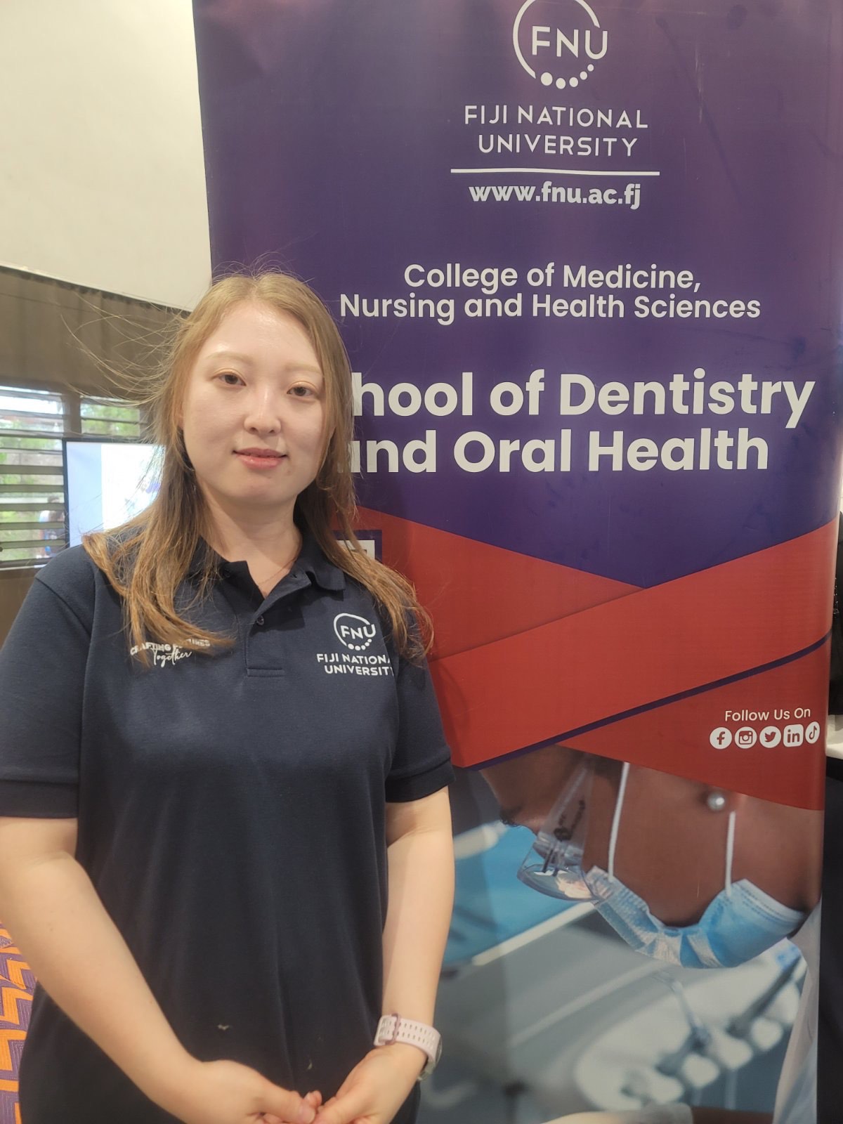 Jiuuon Lee, a student at the School of Dentistry and Oral Health