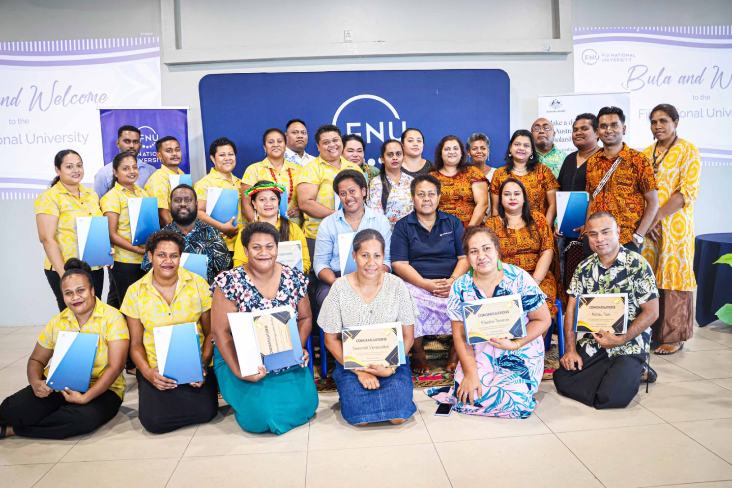 38 students from Fiji and the Pacific honoured at the completion ceremony held at the Fiji National University Nasinu Campus today, 29 October 2025.