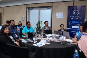 Participants at the Artificial Intelligence (AI) for Business Productivity and Innovation Course, held at the Holiday Inn in Suva.