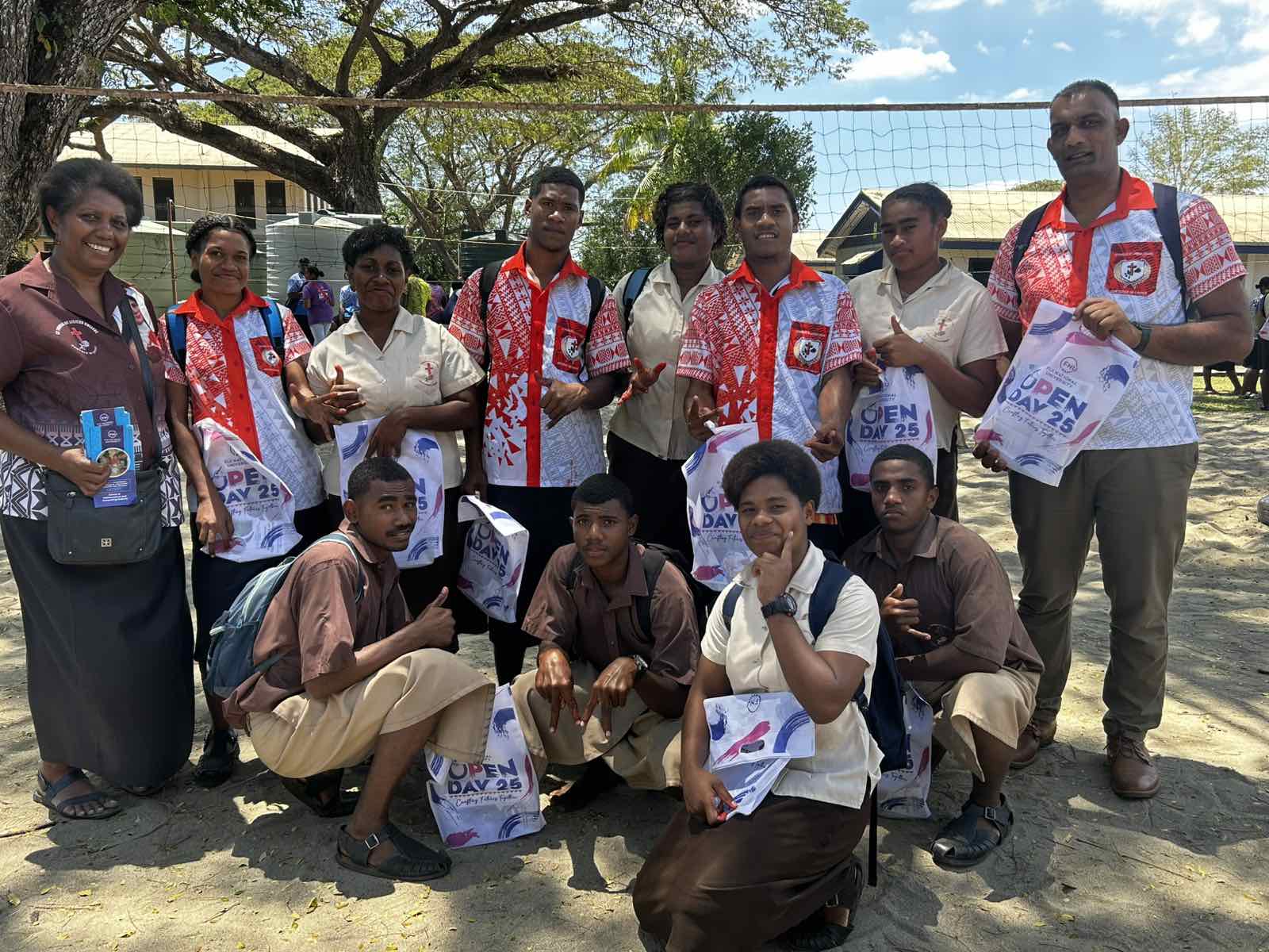 Students from Saint Therese College in Nadroga at the FNU Open Day at FNU’s Natabua Campus.