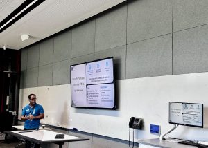 Head of School for Mathematics and Computing Sciences, Mr Vishal Sharma presenting at the workshop