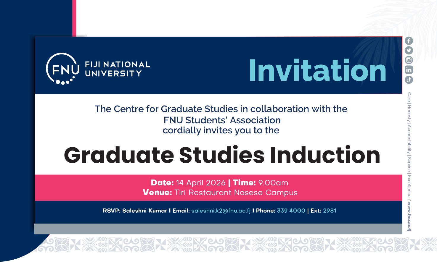 2026 Graduate Studies Induction