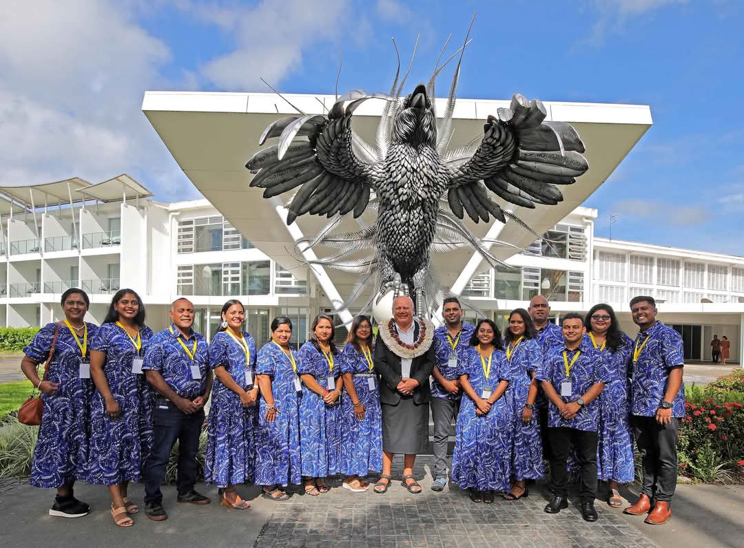 Department of Hospitality, Tourism and Travel staff with last year's chief guest, Deputy Prime Minister Honourable Viliame Gavoka (centre)