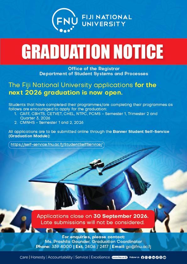 September 2026 GRADUATION NOTICE
