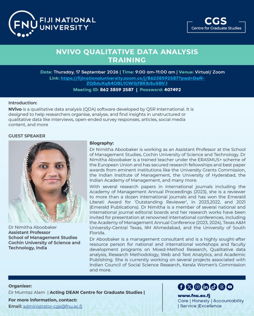 NVIVO Qualitative Data Analysis Training