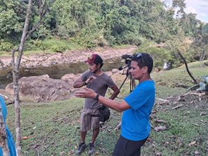 Cinematographer Lanza Coffin and Director Adi Tulia Nacola.